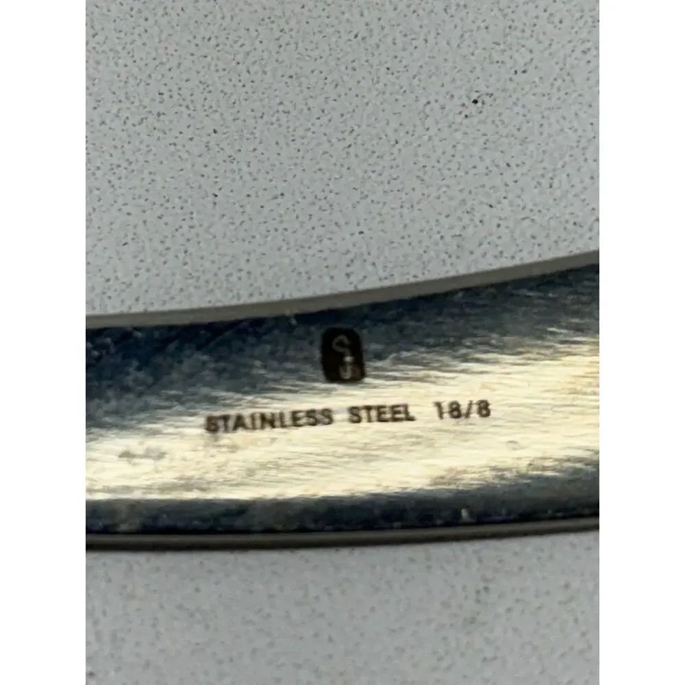 Twisted Handle 10” Stainless Steel Serving Set Spoon Fork Slotted Barware